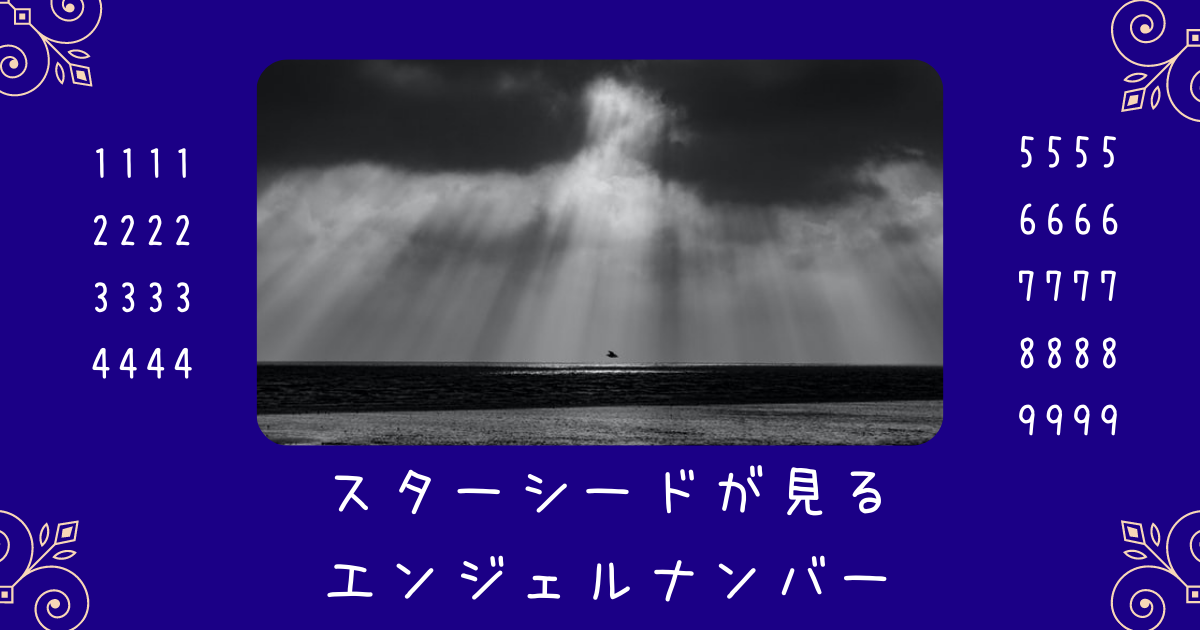 スターシードが見るエンジェルナンバーのスピリチュアルな意味を解説＊